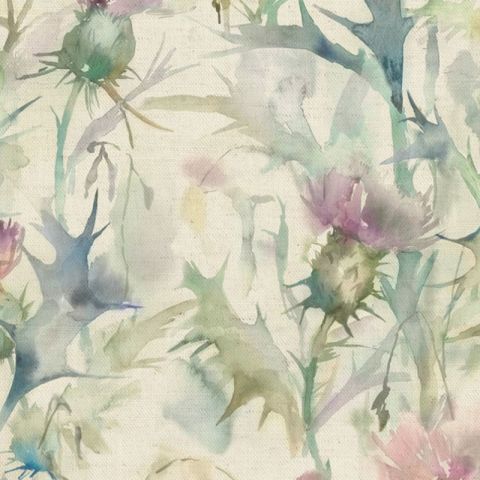 Cirsiun Linen Damson Roman Blind