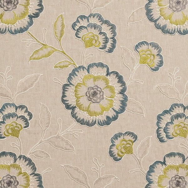 Richmond Teal/Acacia Roman Blind