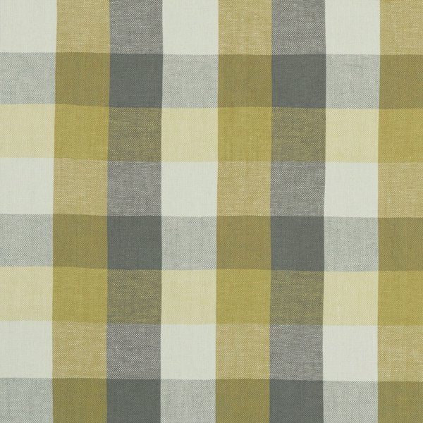 Austin Check Citron/Natural Roman Blind
