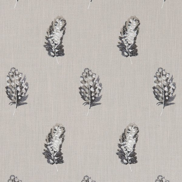 Plumis Charcoal/Linen Curtains