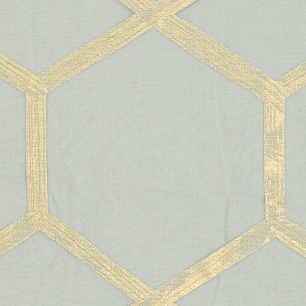 Forma Charcoal/Gold Voile Curtains