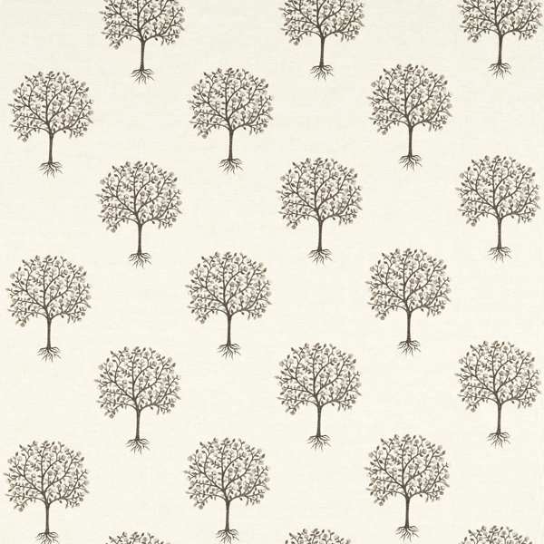 Bergamot Charcoal/Linen Curtains