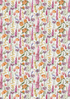 Florabunda Russet Linen Roman Blind