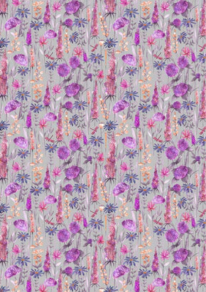 Florabunda Fuchsia Roman Blind
