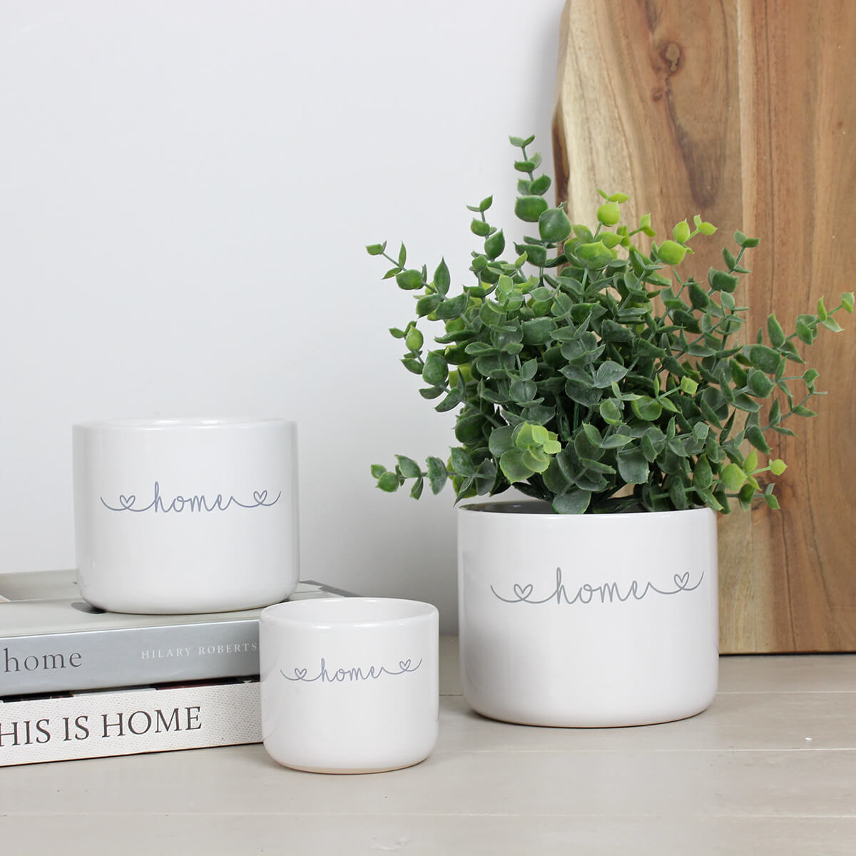 White Ceramic Home Pot