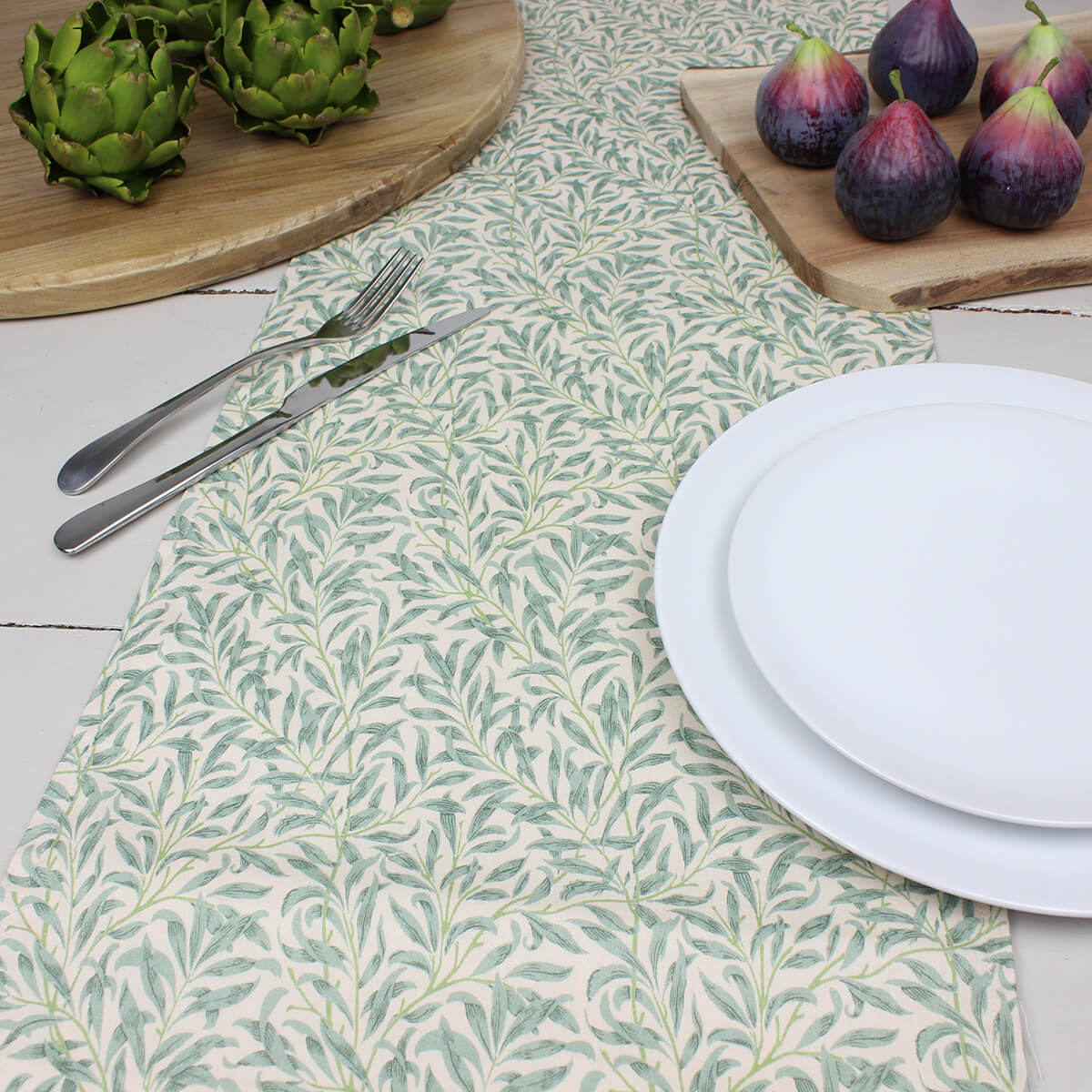 William Morris Willow Bough Duckegg Table Runner