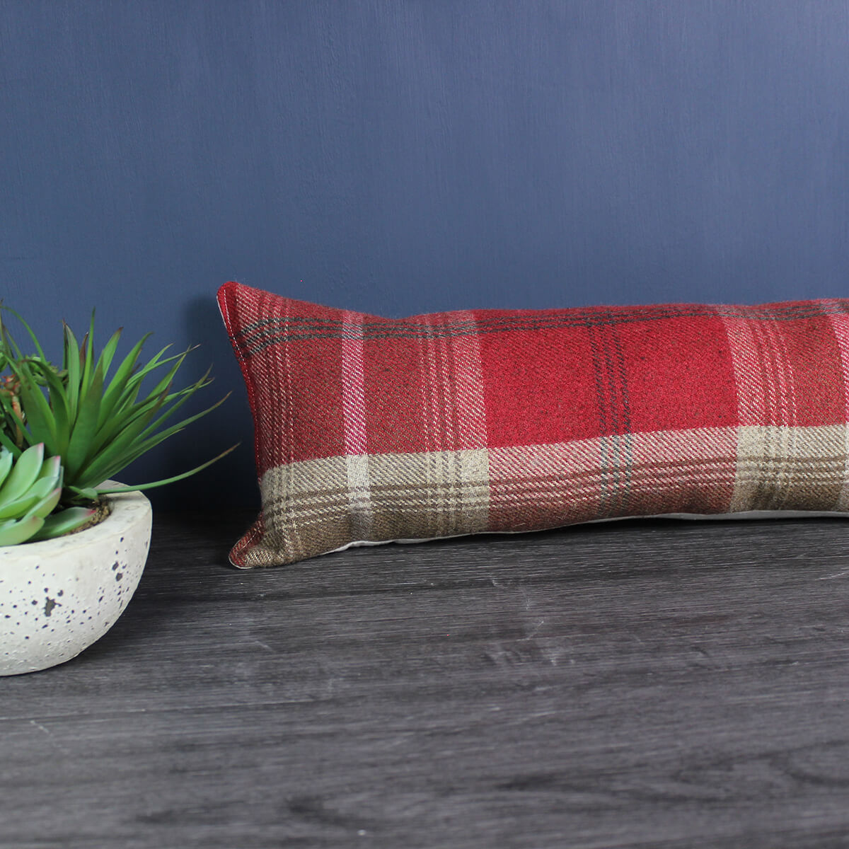Balmoral Red Tartan Check Draught Excluder