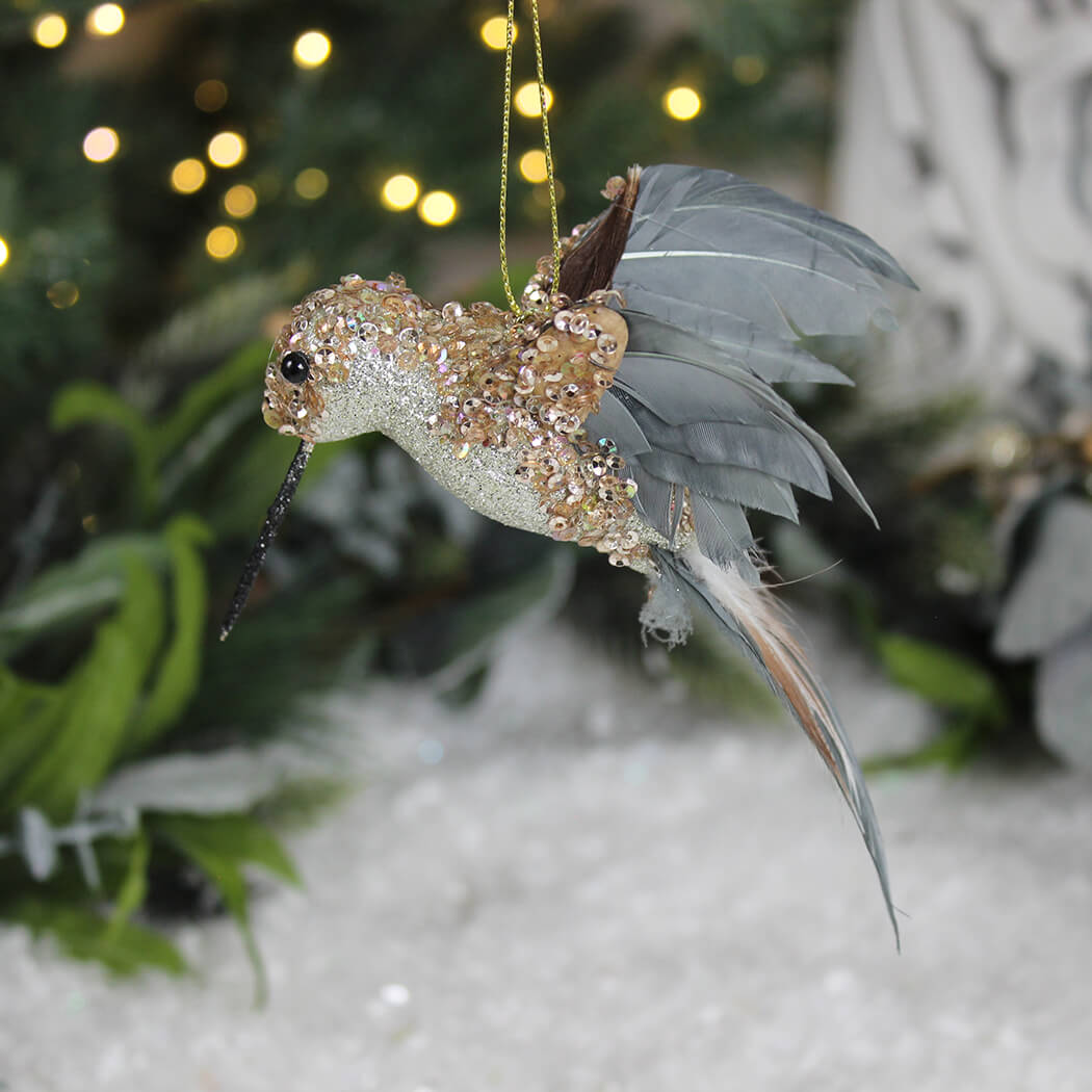 Champagne Glitter Bird