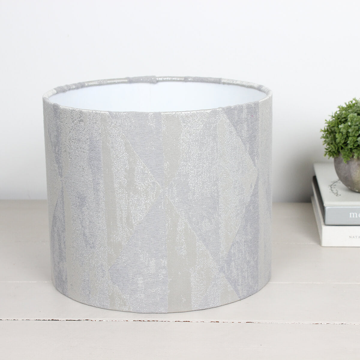 Mystique Silver Drum Lampshade