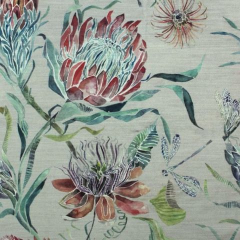 Moorehaven Velvet Strawberry Curtains
