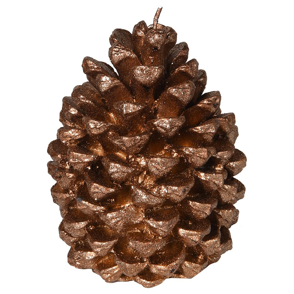 Gold Pinecone Candle