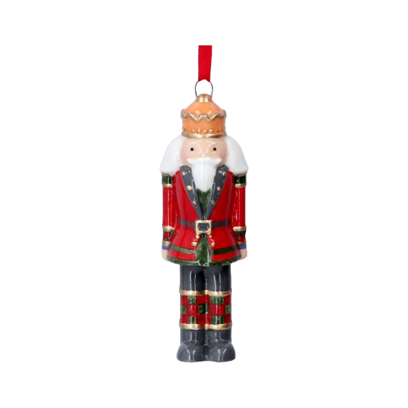 Ceramic Nutcracker Christmas Hanging Decoration