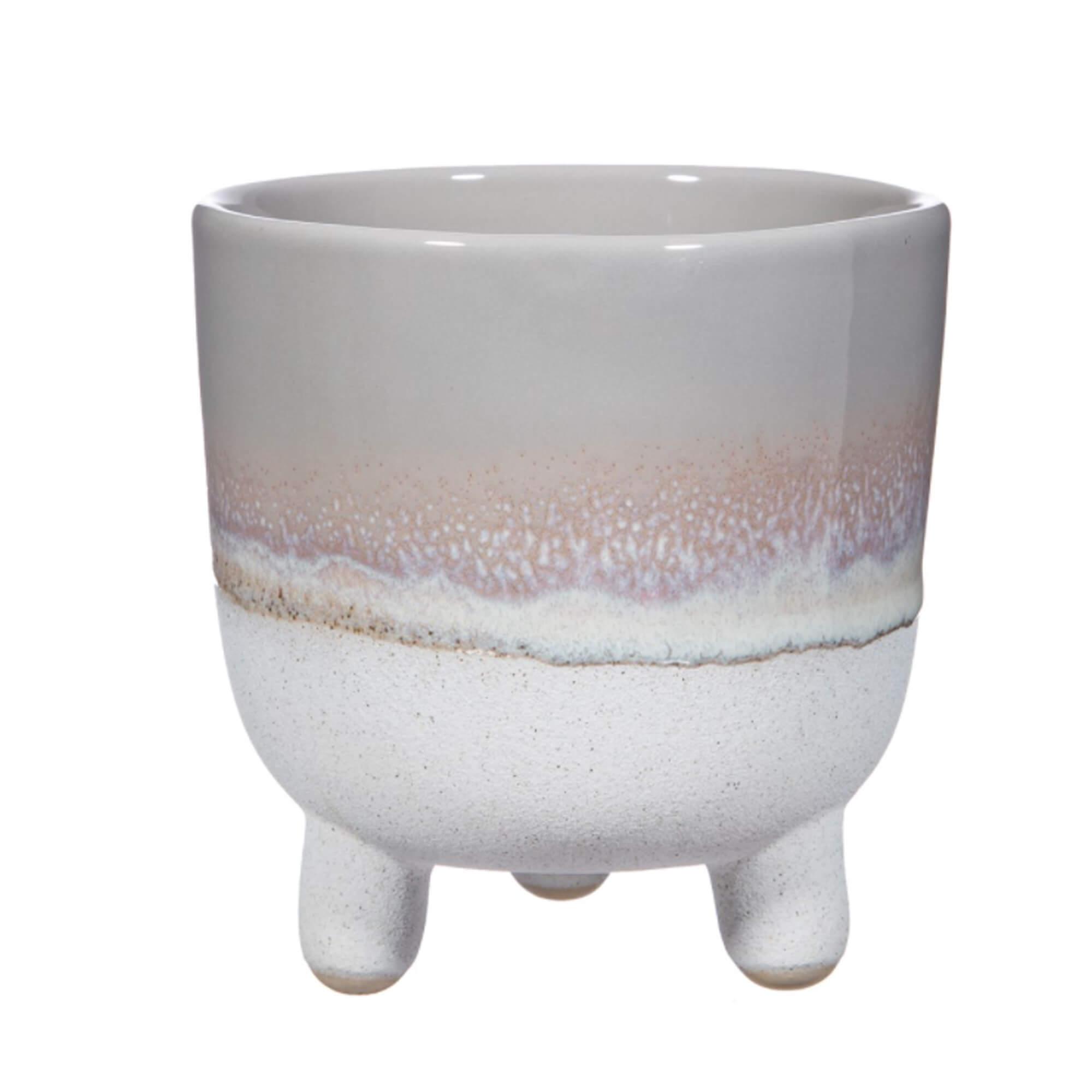 Large Mojave Grey Glazed Planter on Legs