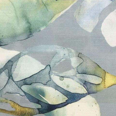 Salvador Lemon Grey Curtains