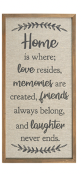 Framed Canvas Signs