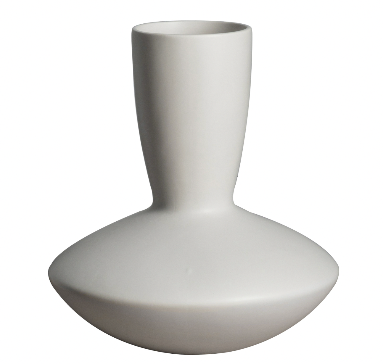 White Stoneware Kami Vase
