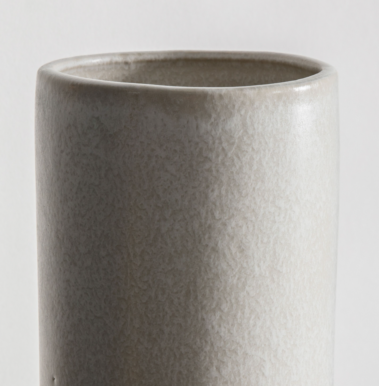 White Stoneware Nagano Vase