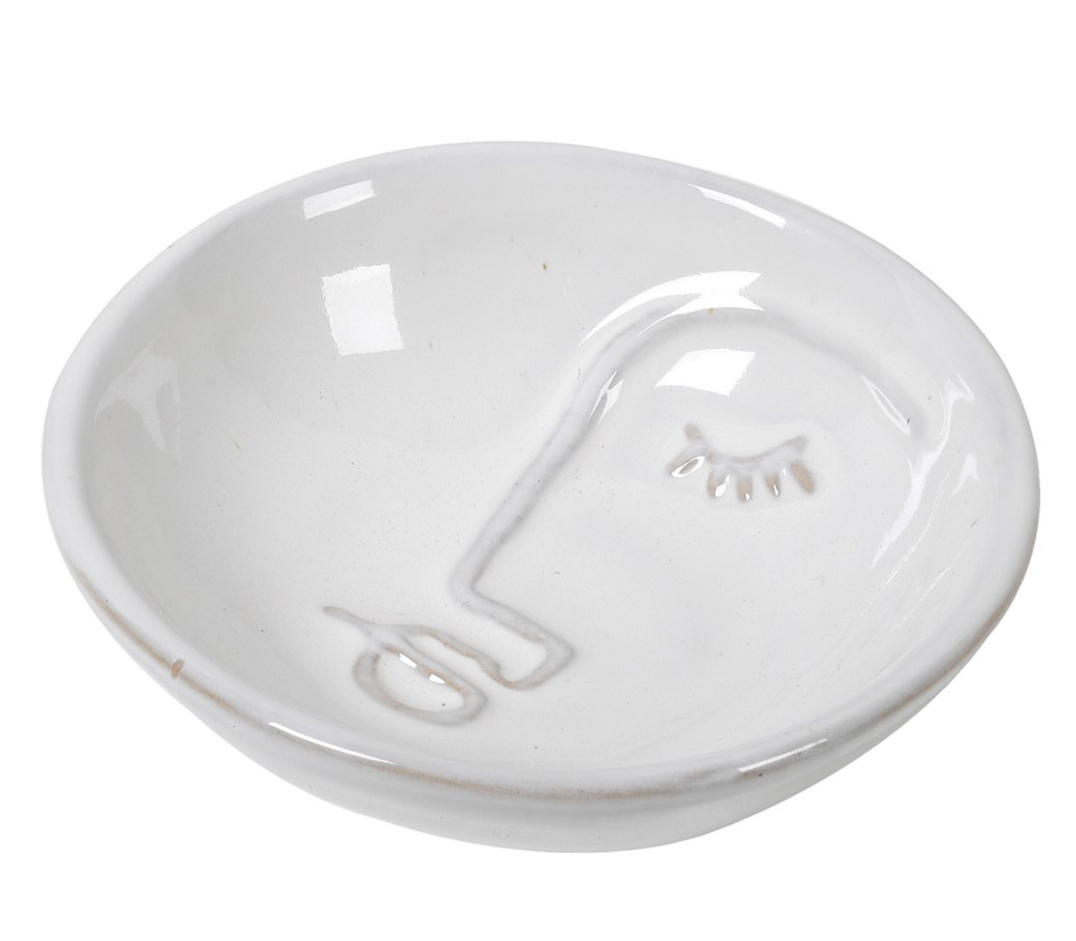 White Face Dish