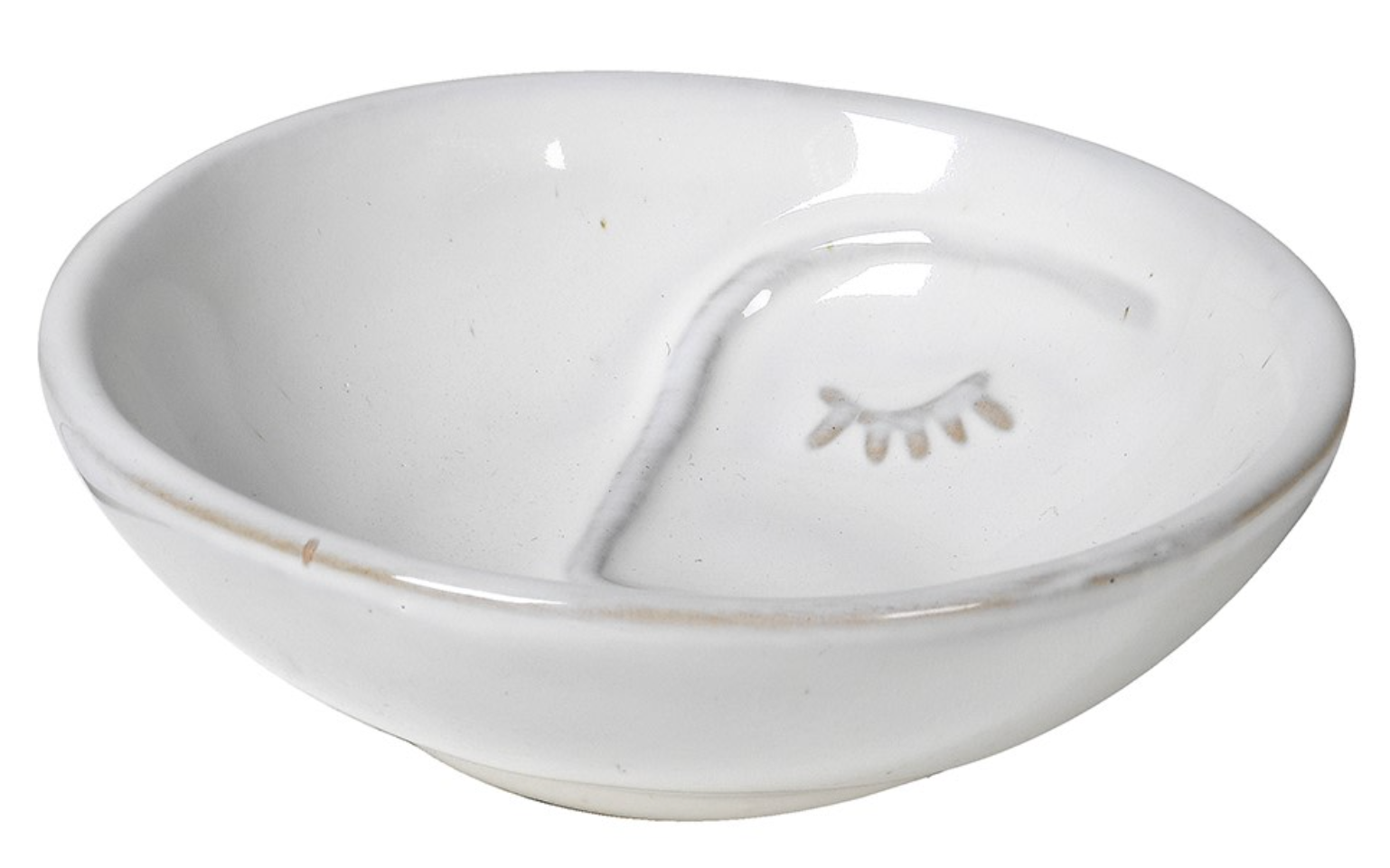 White Face Dish