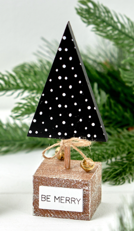 Black & White Christmas Tree Decoration
