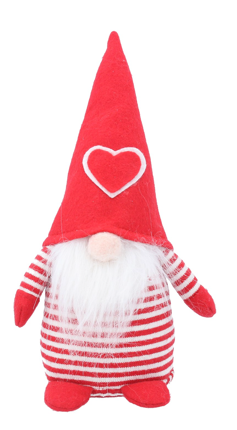 Red & White Stripped Fabric Nordic Santa