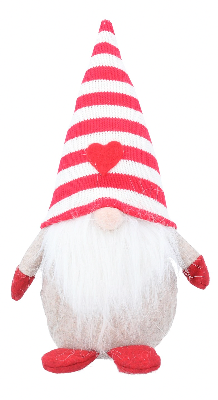 Red & White Stripped Fabric Nordic Santa