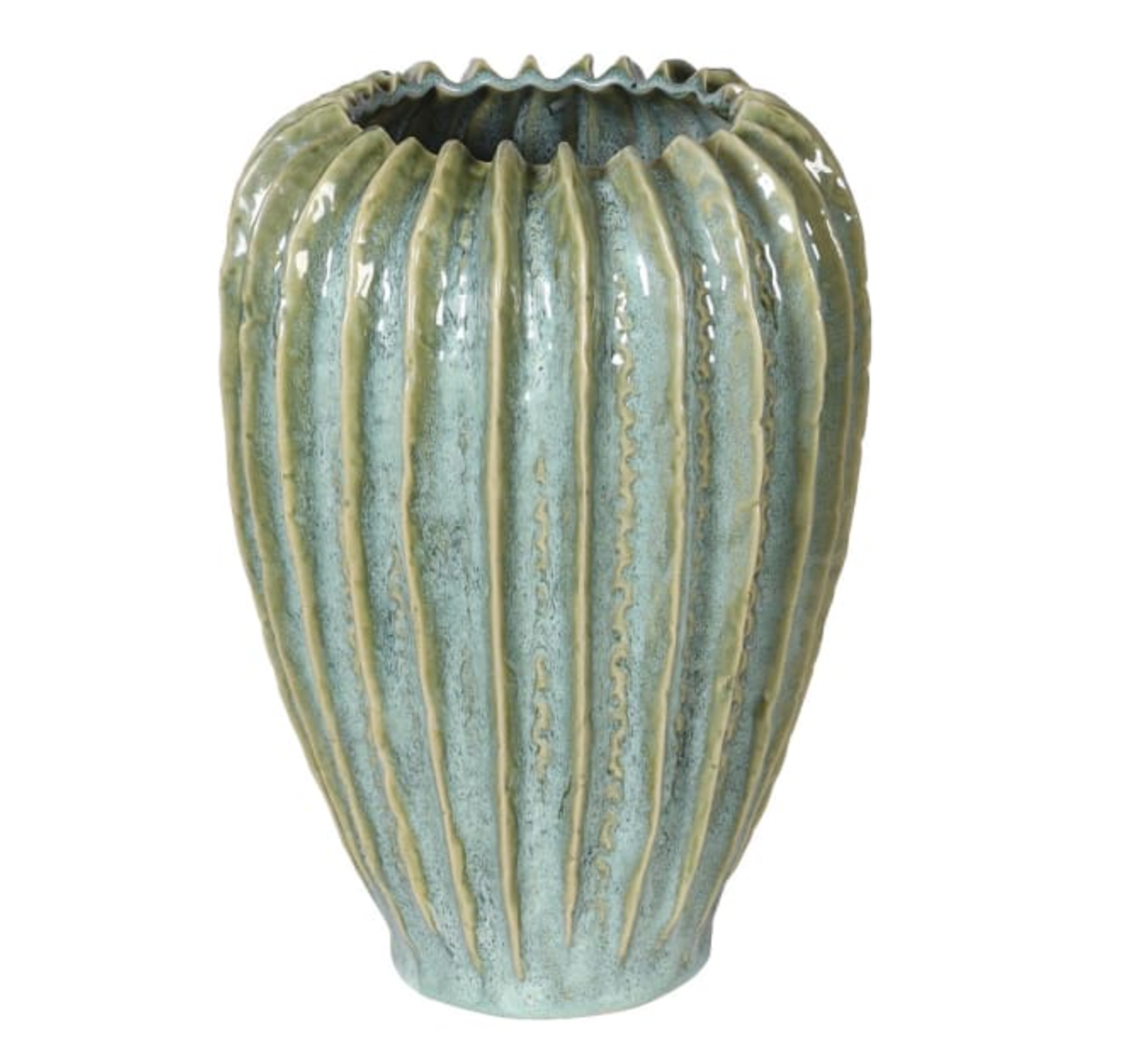 Hand Made Green Ceramic Vase