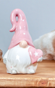 Pink & White Gonk with Heart