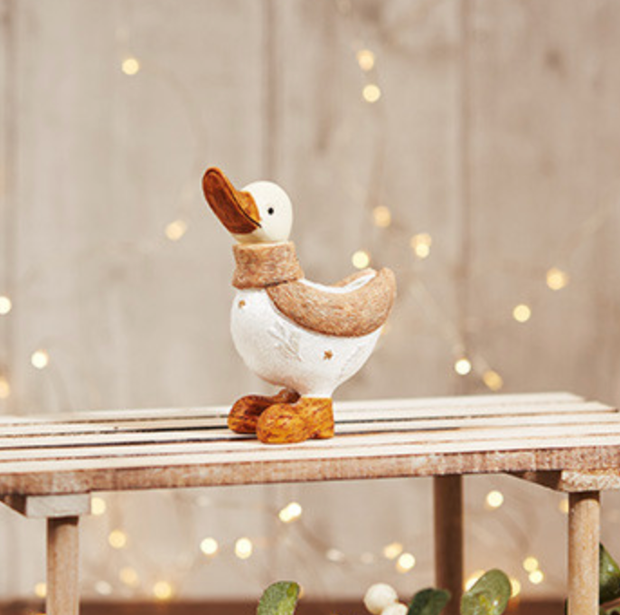 Wooden Snow Baby Duck