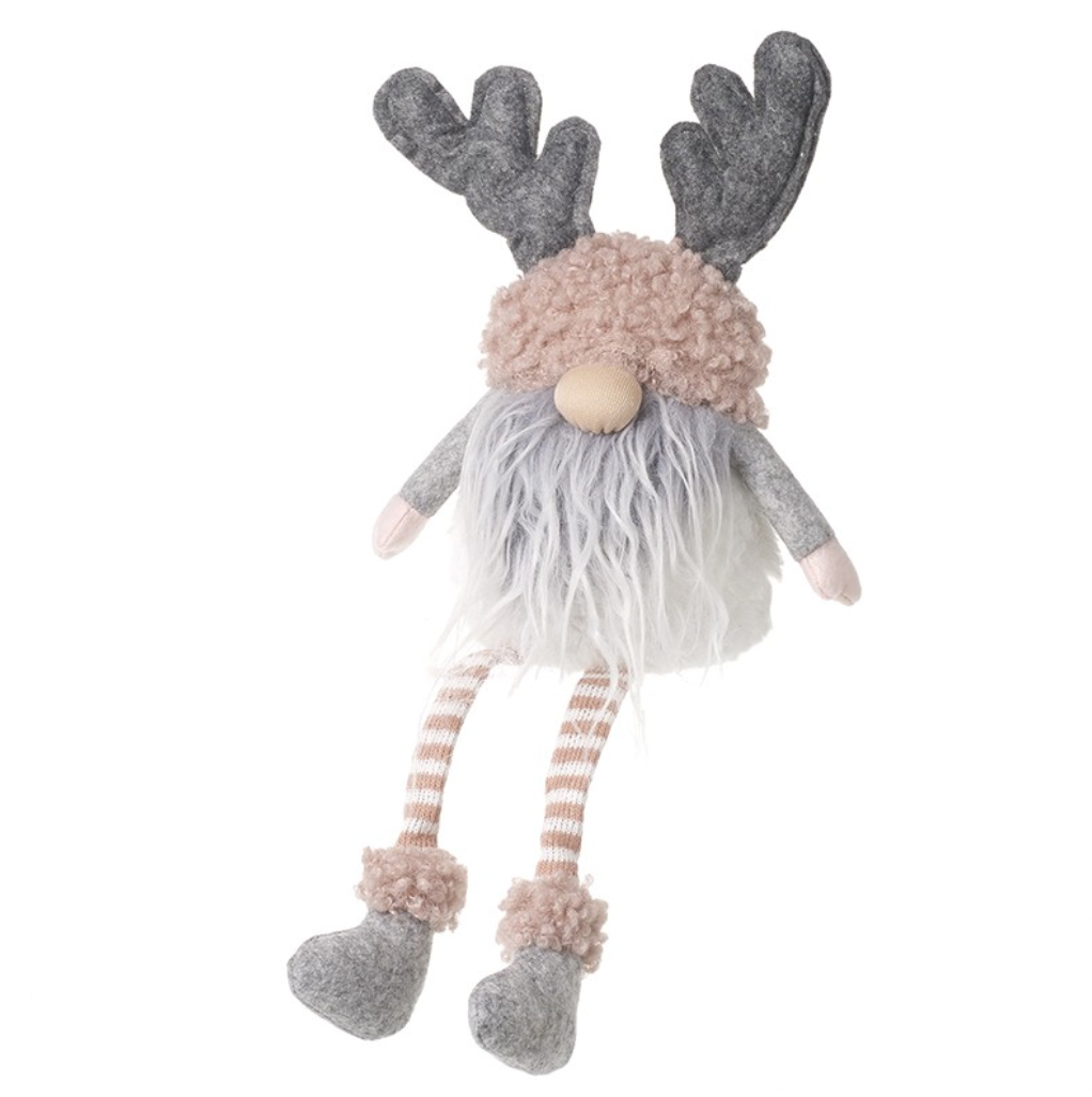 Long Leg Gonk With Grey Beard & Antlers