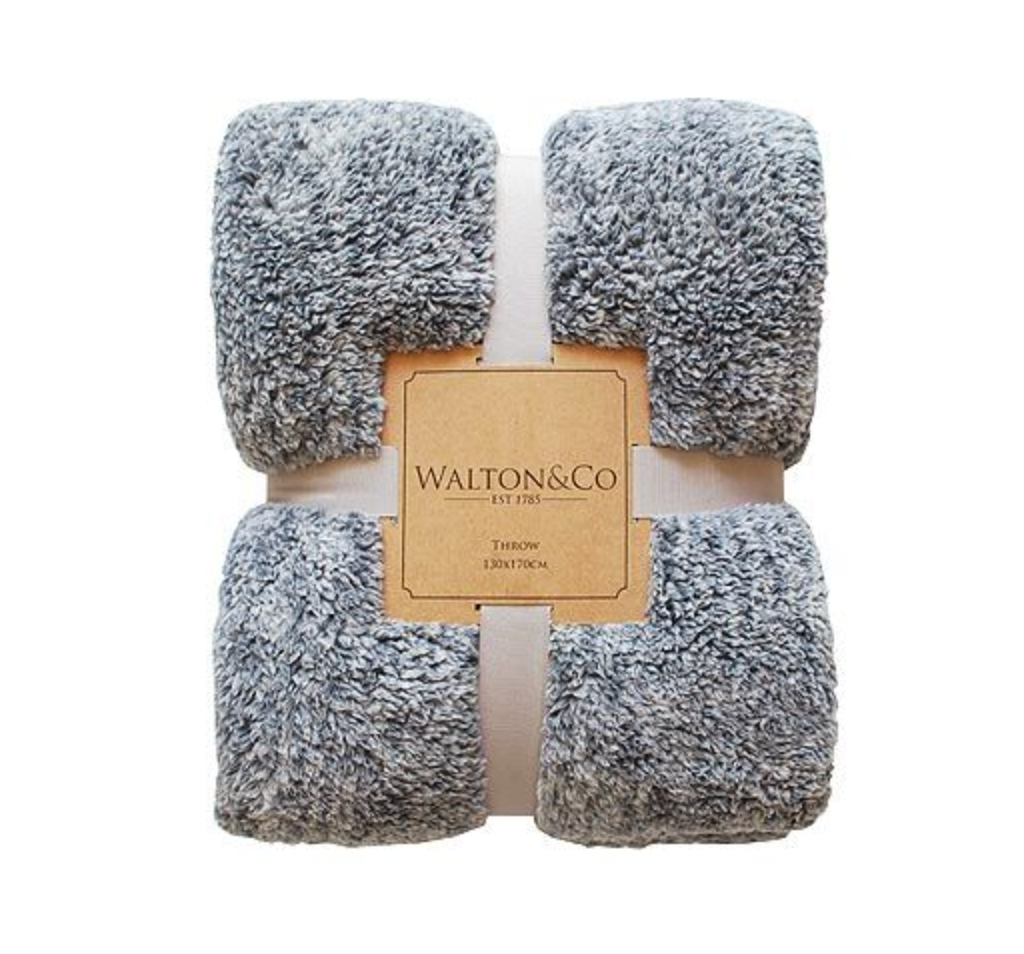 Grey Cosy Cloud Throw