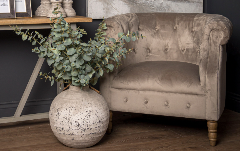 Tiber Stone Ceramic Vase