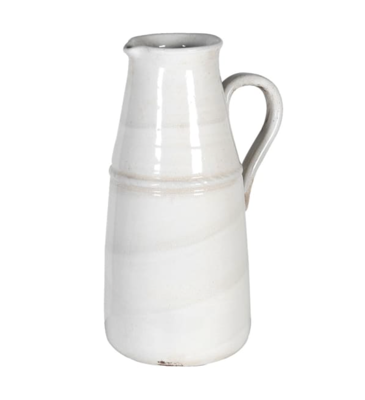Cream Distressed Ceramic Jug