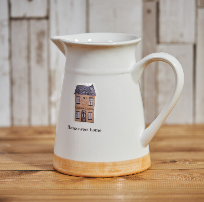 'Home Sweet Home' Embossed Jug
