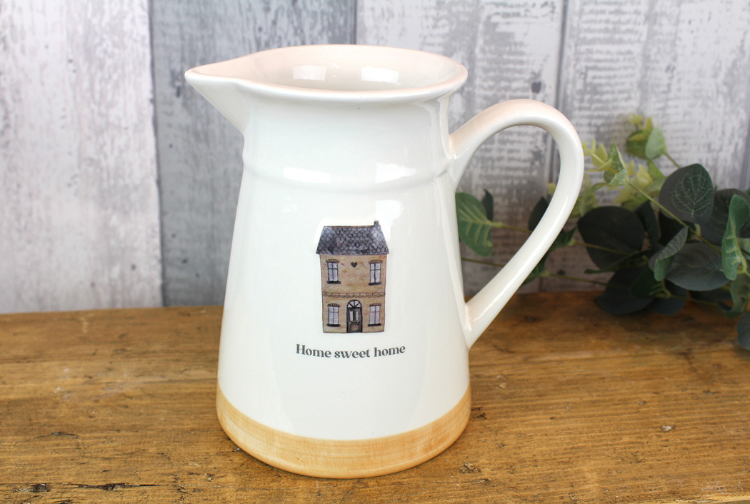 'Home Sweet Home' Embossed Jug