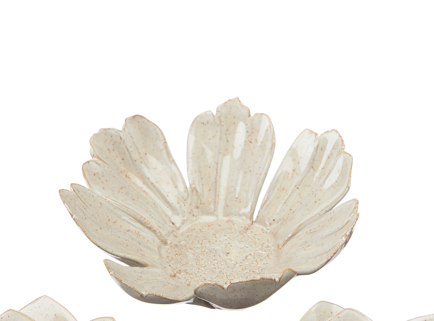 Mimmi Off White Floral Candle Holder