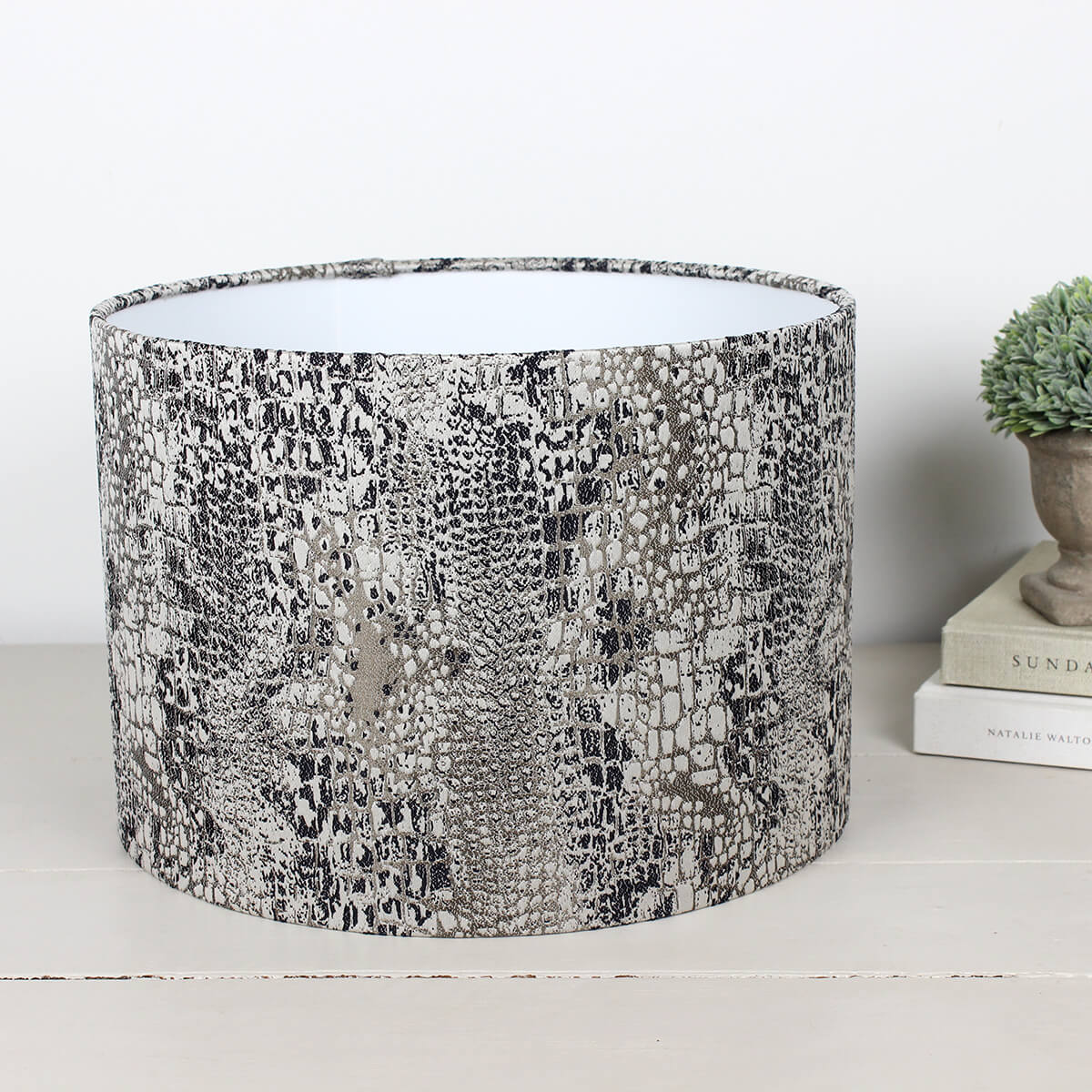 Serpentine Stone Drum Lampshade