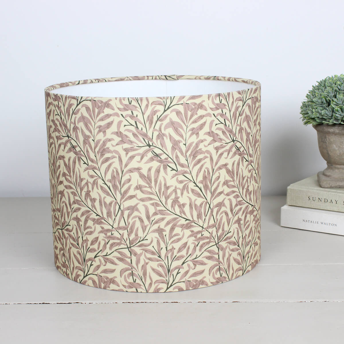William Morris Willow Bough Rose Drum Lampshade