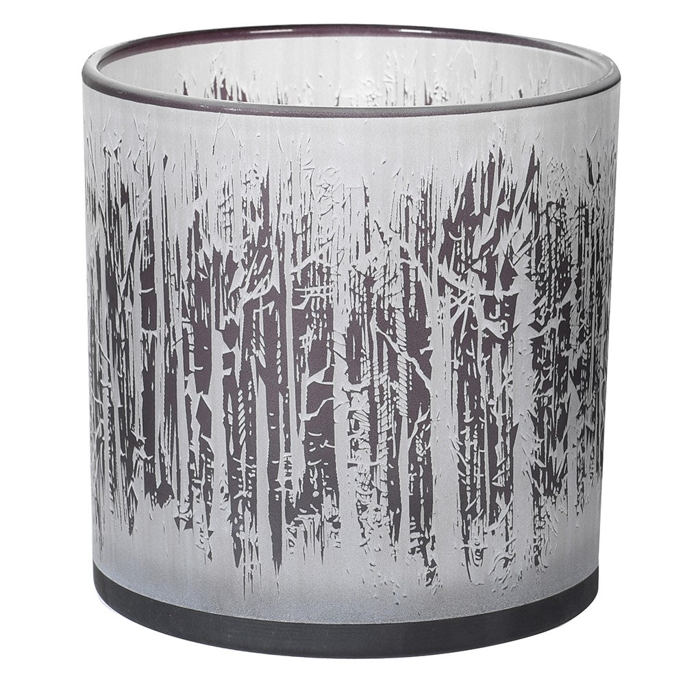 Snowy Forest Tea Light Candle Holder - Small