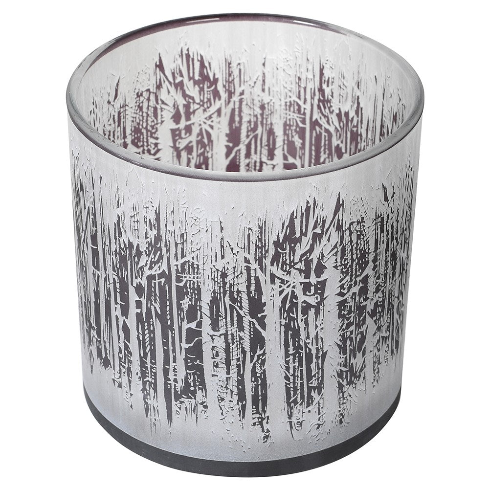 Snowy Forest Tea Light Candle Holder - Small
