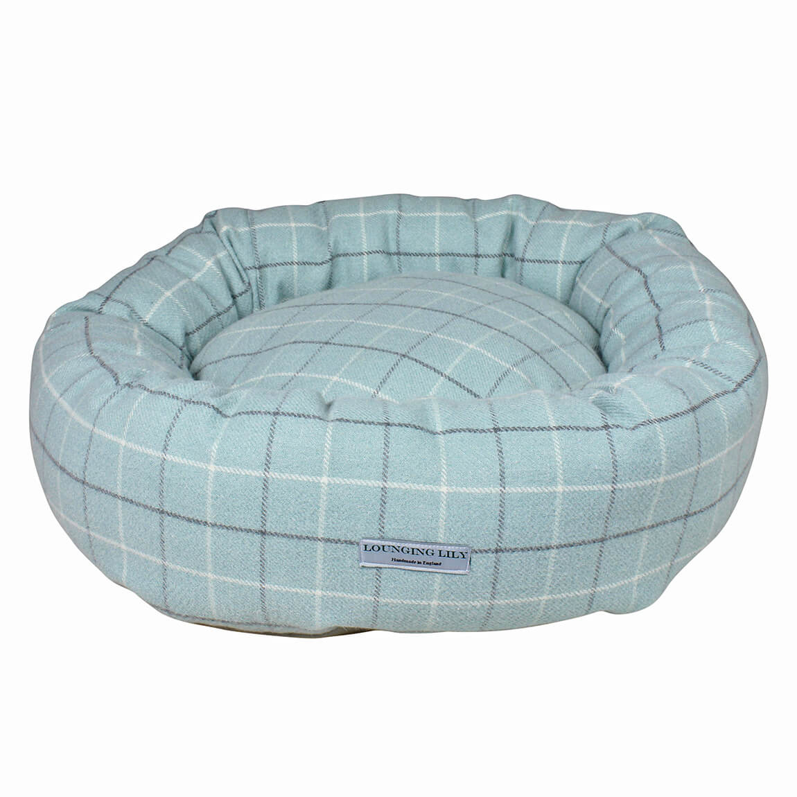 Duckegg Checked Donut Dog Bed