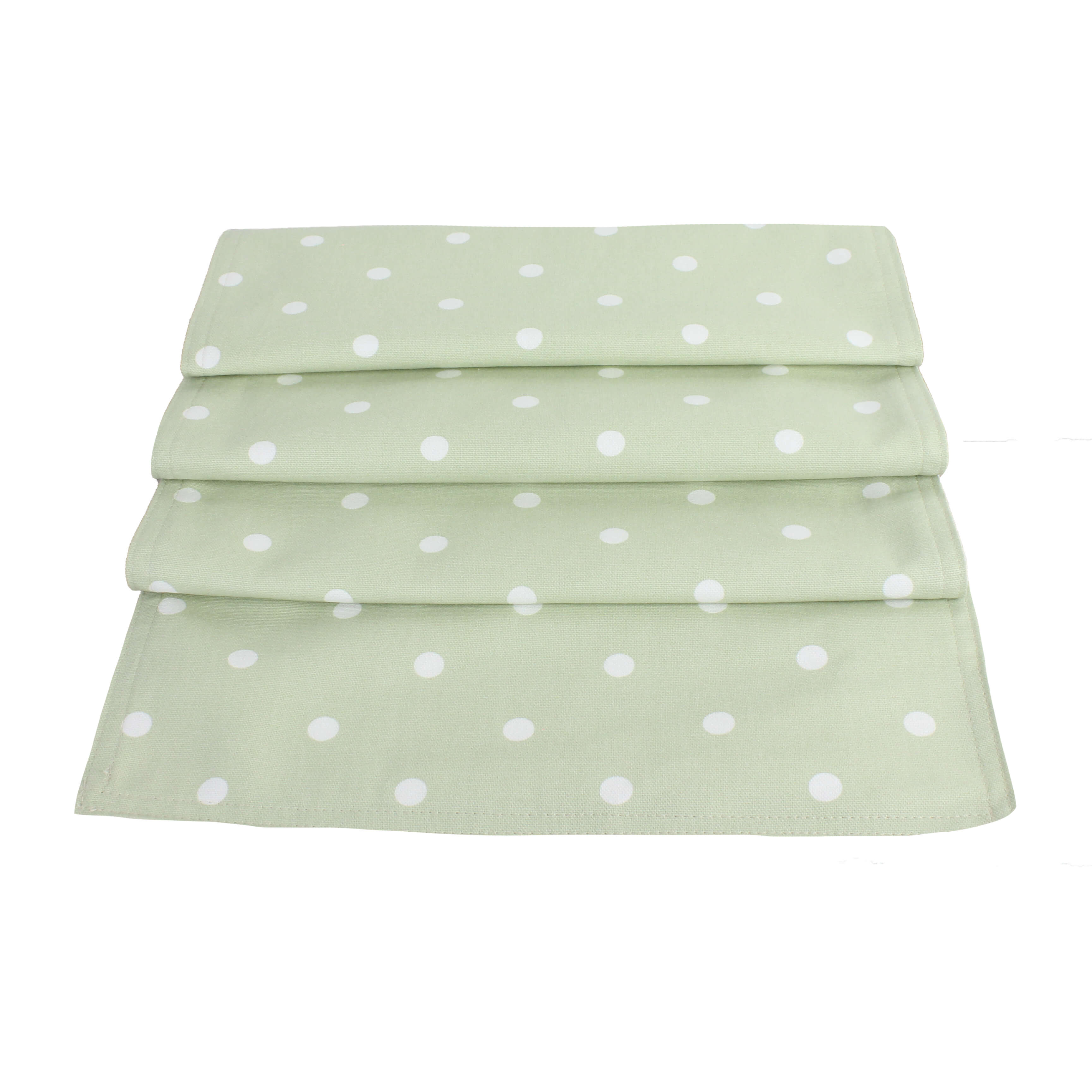 Dotty Sage Table Runner