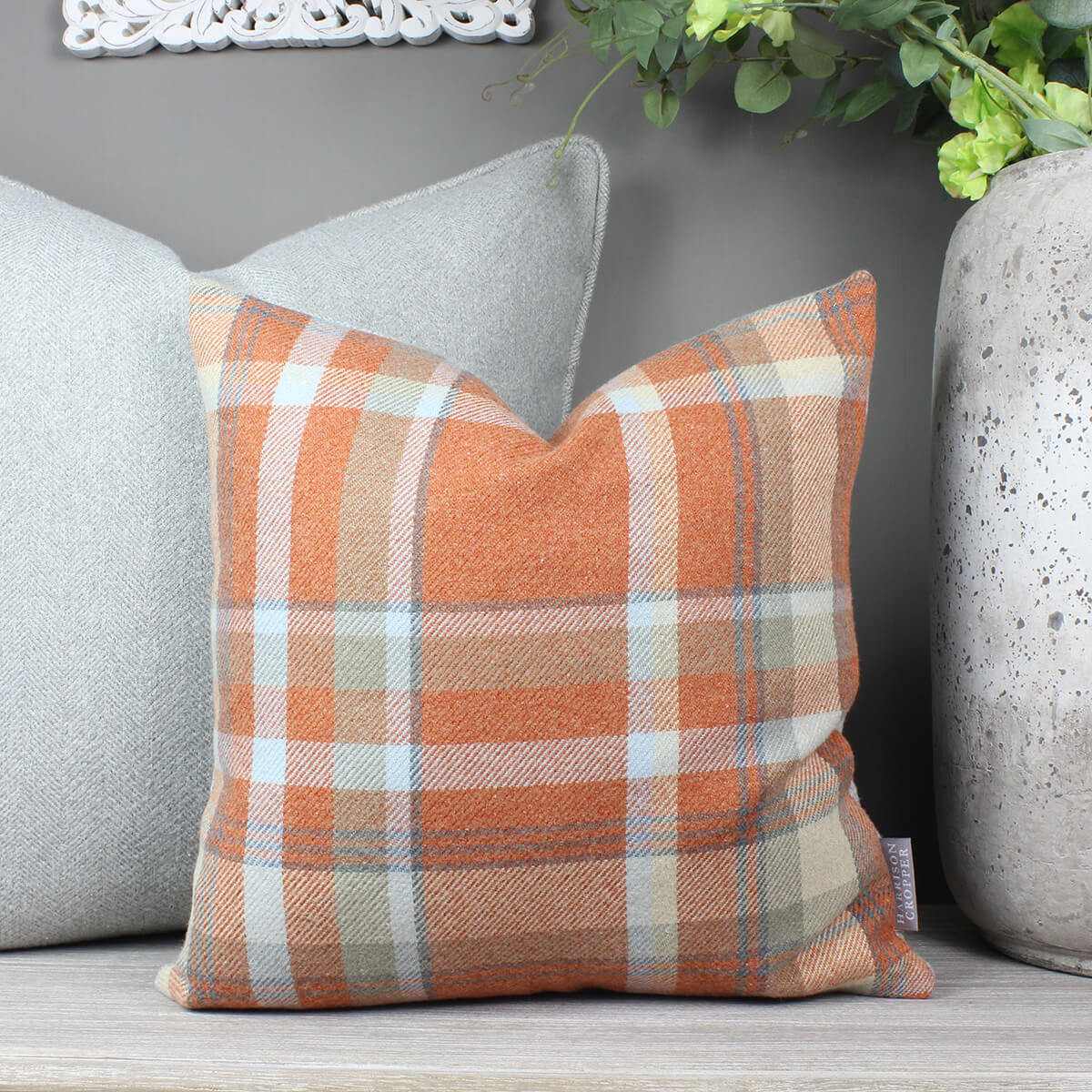 Autumn Elgin Skye Checked Cushion