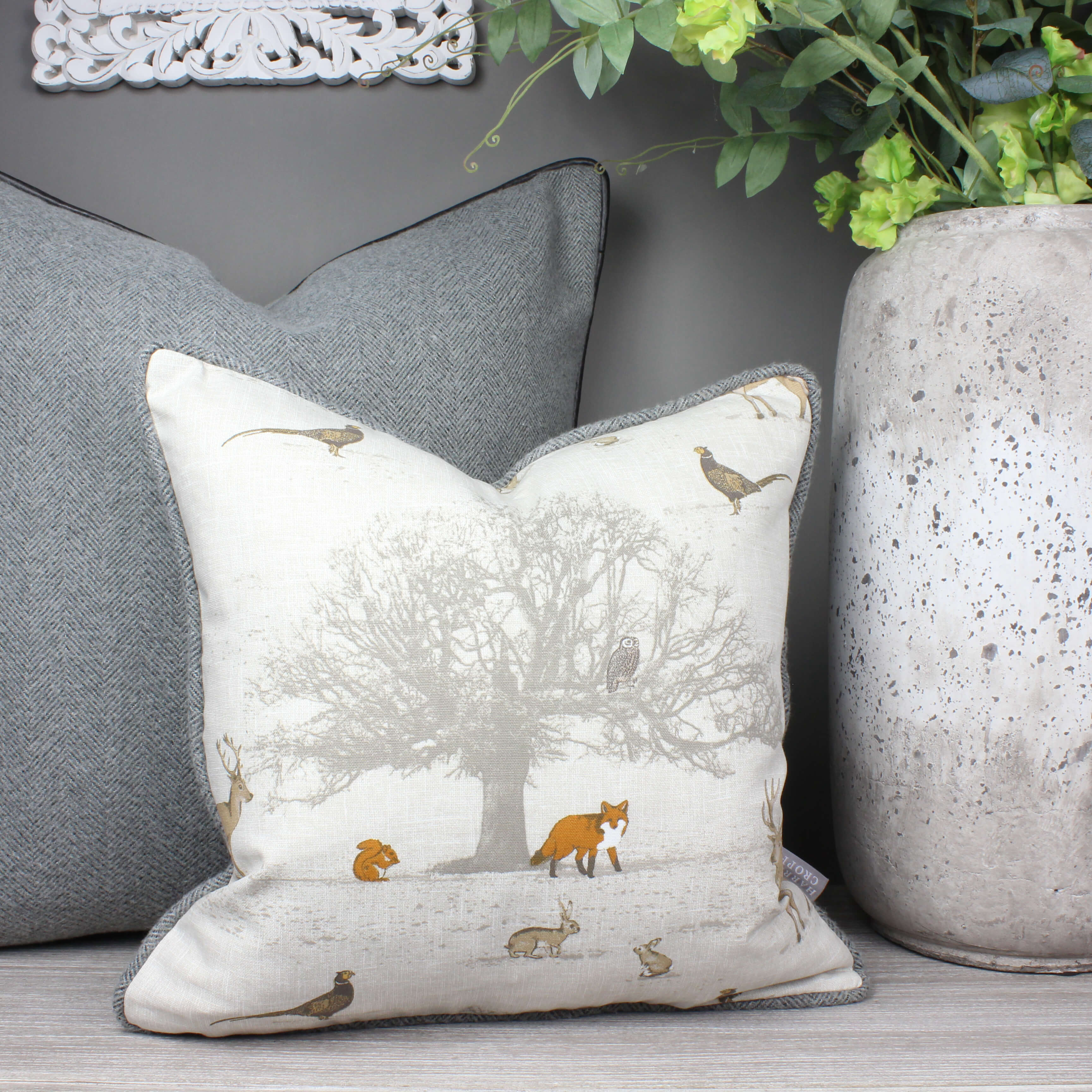 Tatton Woodland Animal Cushion