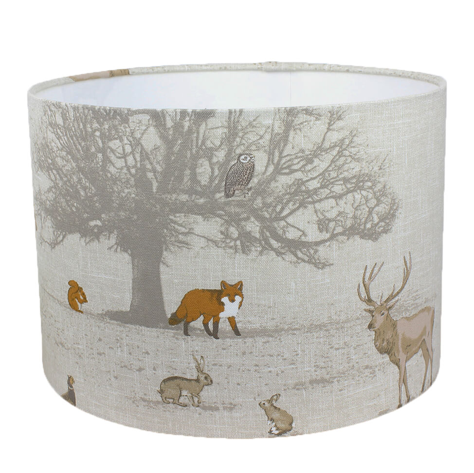 Tatton Woodland Fox Pheasant Stag Lampshade