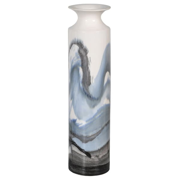 Hand Painted Wave Vase